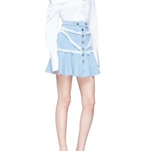 C/MEO Collective ‘Stranded’ mini denim skirt